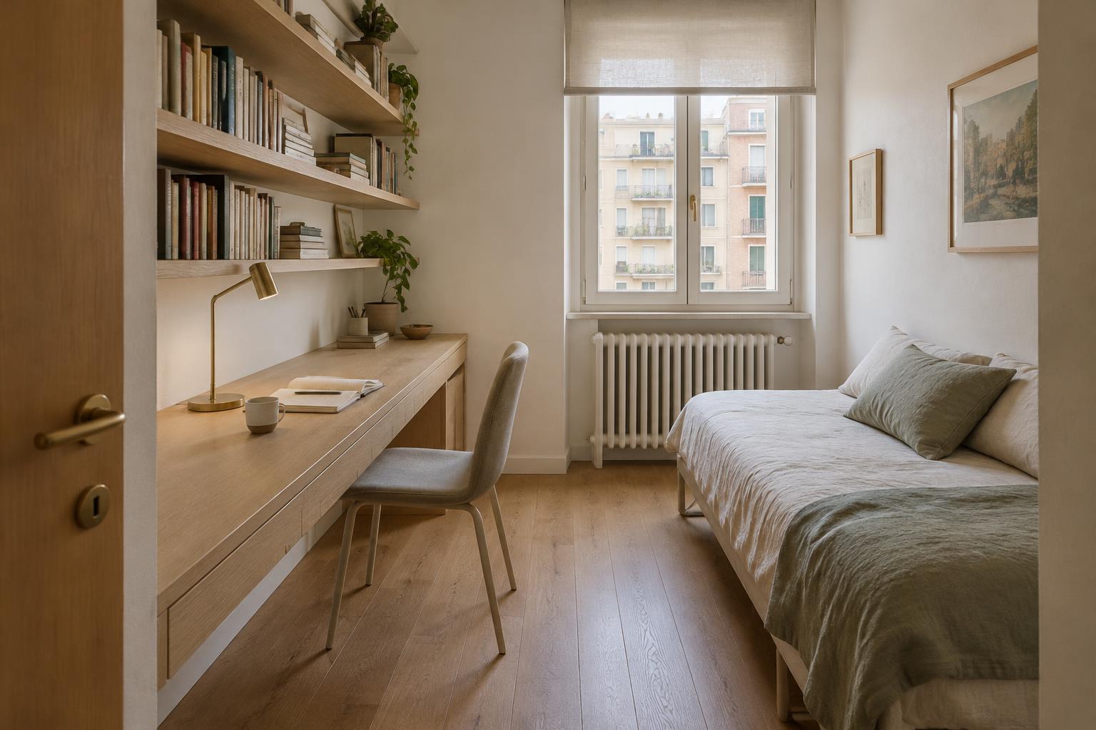 Casa Radura · Studio e biblioteca