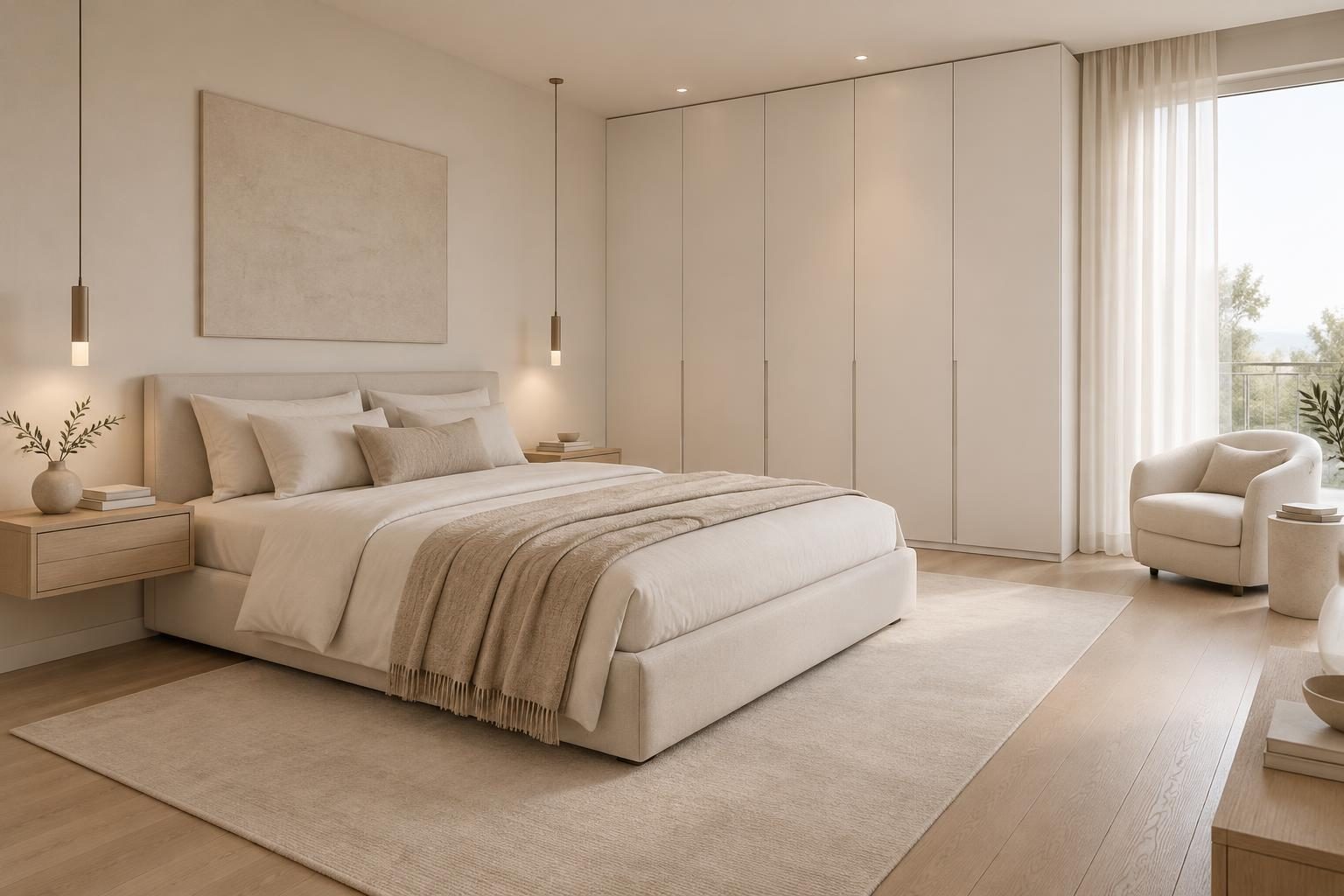 Letto imbottito in lino
