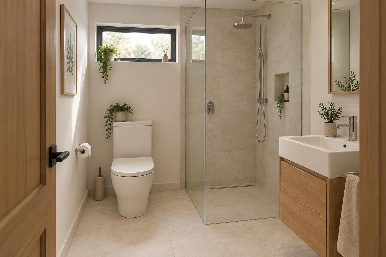Corte Salvia – Secondo bagno · doccia e lavabo compatto